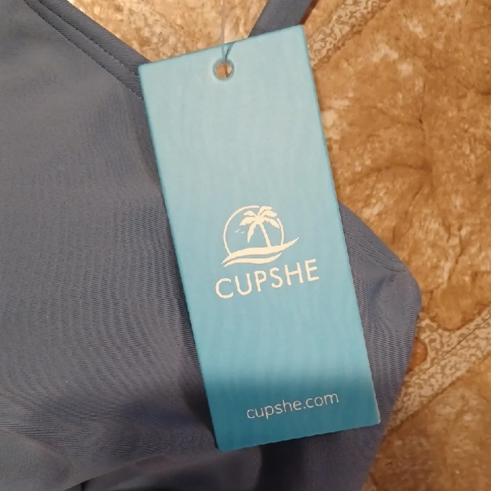 Cupshe Slate Blue Bikini Set Slate Vlue Size Medium NWT